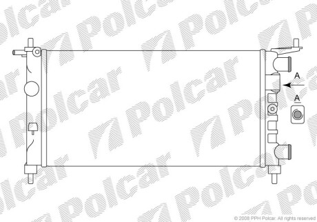 Радиаторы охлаждения - Polcar 555508A2