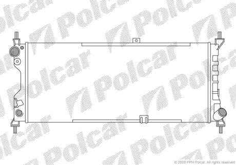 Радиаторы охлаждения - Polcar 555508A3