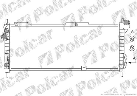 Радиаторы охлаждения - Polcar 555508A6