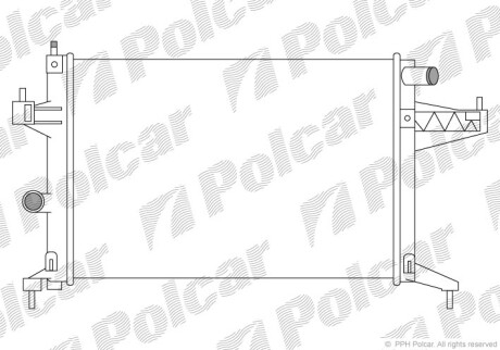 Радиаторы охлаждения - (09201956, 1300237, 1300333) Polcar 555608A3