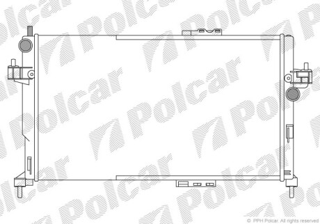 Радиаторы охлаждения - Polcar 555608A4