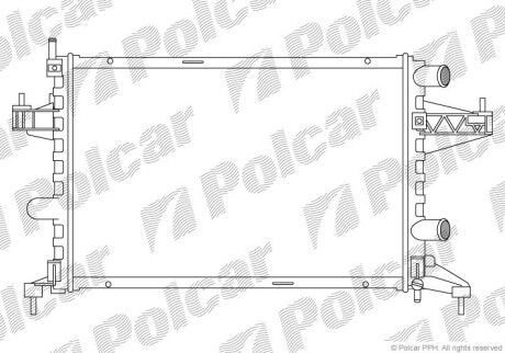 Радиаторы охлаждения - Polcar 555608B1