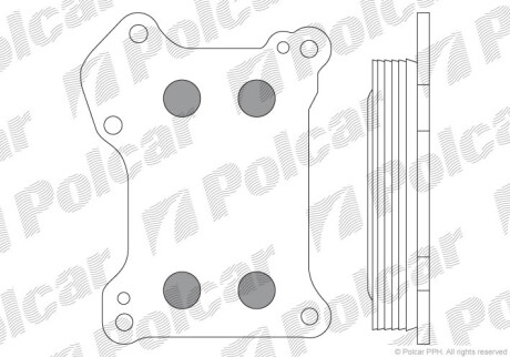 Радиаторы масла - Polcar 5556L8-1