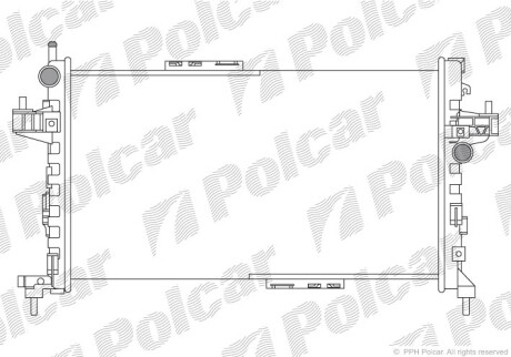 Радиаторы охлаждения - Polcar 555708A1