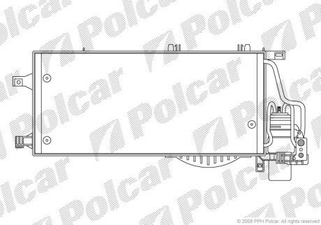 Радиаторы кондиционера - Polcar 5557K8C2