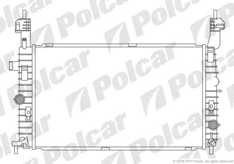 Радиаторы охлаждения - Polcar 555908-2