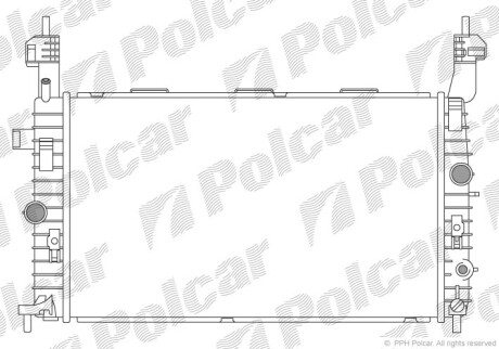 Радиаторы охлаждения - Polcar 555908-4