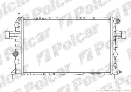 Радиаторы охлаждения - (09192578, 1300208, 93277996) Polcar 556008-2