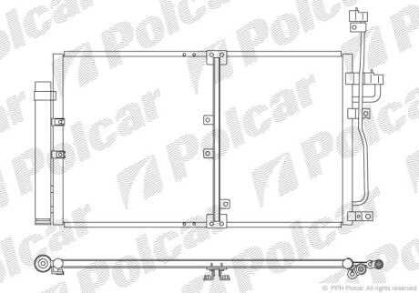 Радиаторы кондиционера - Polcar 5565K8C1