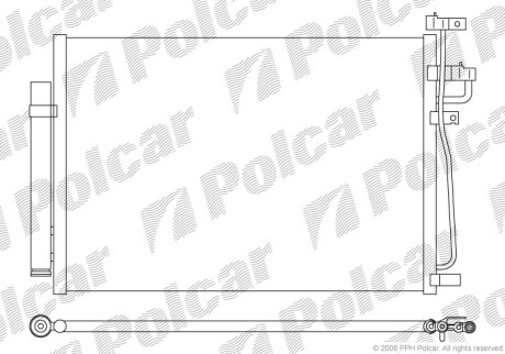 Радиаторы кондиционера - (4803973) Polcar 5565K8C2