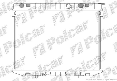 Радиаторы охлаждения - Polcar 558008-1