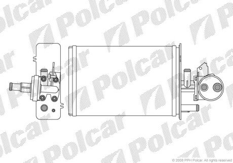 Радиаторы обогрева - (644862, 7661840) Polcar 5701N8-1