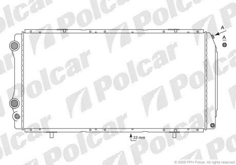 Радиаторы охлаждения - (1329227080) Polcar 570208-2