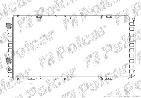 Радиаторы охлаждения - (71749745, 71749747, 1364128080) Polcar 570208A2