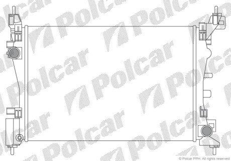 Радиаторы охлаждения - (1330T8, 51790774, 51780706) Polcar 576008A1