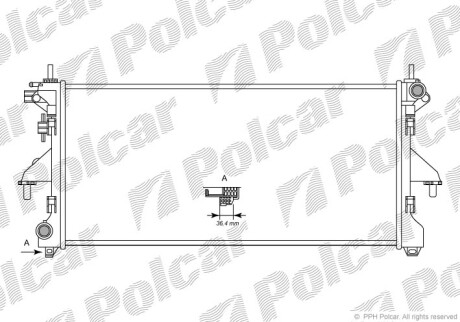 Радиаторы охлаждения - Polcar 577008-1