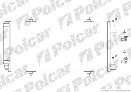 Радиаторы кондиционера - Polcar 5787K8C2