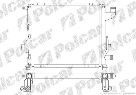 Радиаторы охлаждения - Polcar 600408-2