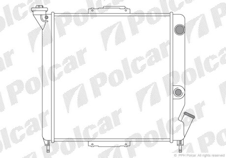 Радиаторы охлаждения - (7700773968, 7702160558, 7704001084) Polcar 600508A1