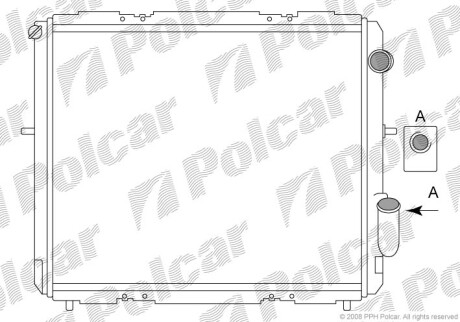 Радиаторы охлаждения - (7700804240, 7701654132) Polcar 600608A5