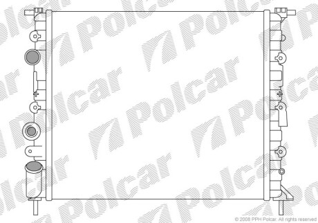 Радиаторы охлаждения - (7700838134) Polcar 600708-1