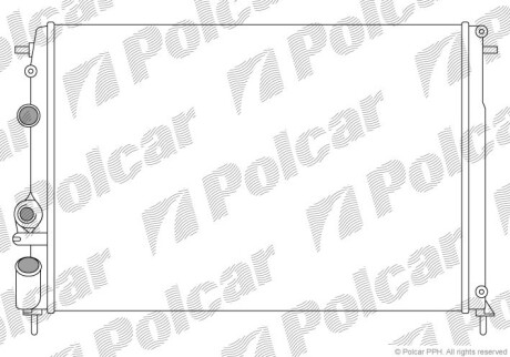 Радиаторы охлаждения - (7700425842, 7711135327, 8200189286) Polcar 600708A5