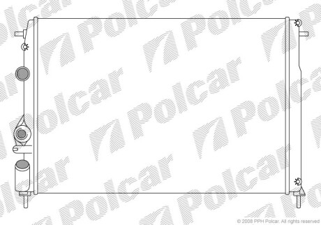 Радиаторы охлаждения - (7700429769) Polcar 600708A6