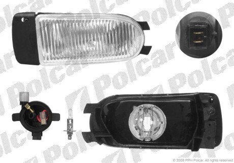 Lampa p/mgielna-prze - (7701045718, 4408447, 91160027) Polcar 6007292E