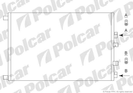 Радиаторы кондиционера - (8200325004) Polcar 6012K8C2S