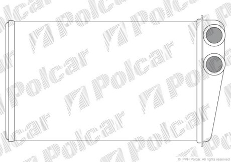 Радиаторы обогрева - (7701207712) Polcar 6012N8-2