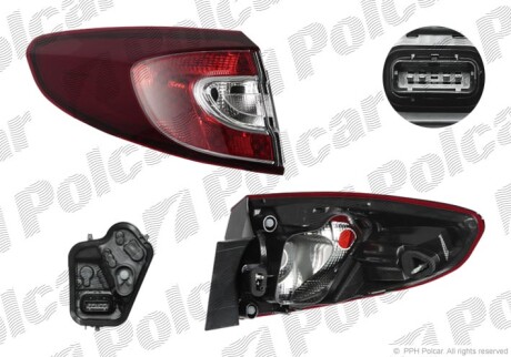 Lampa tylna - Polcar 6014873V