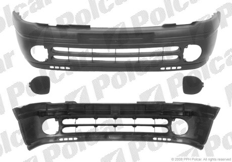 Бампер передний - Polcar 601507-4