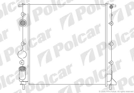 Радиаторы охлаждения - Polcar 601508-2