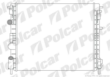 Радиаторы охлаждения - Polcar 601508-4