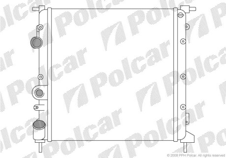 Радиаторы охлаждения - Polcar 601508-6