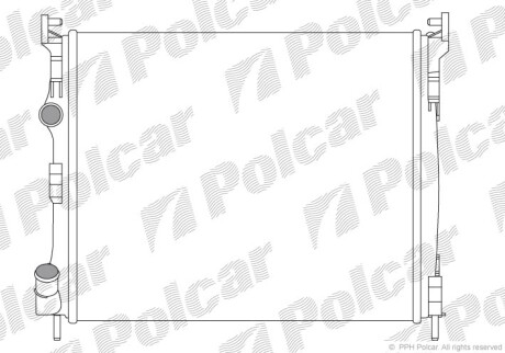 Радиаторы охлаждения - Polcar 601608A3