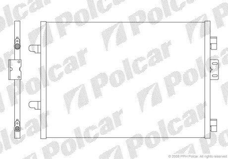 Радиаторы кондиционера - Polcar 6016K81X