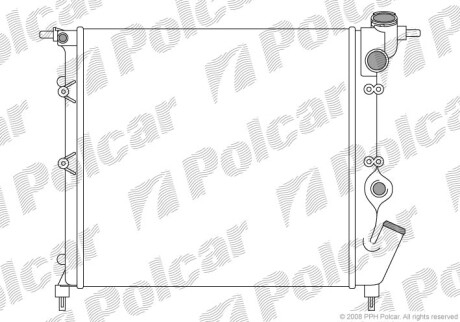 Радиаторы охлаждения - Polcar 601908A2