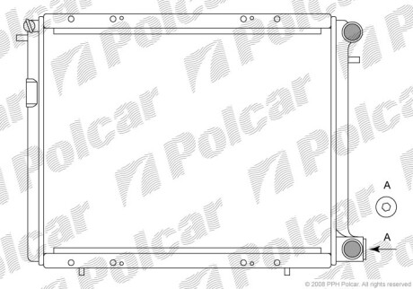 Радиаторы охлаждения - Polcar 601908A3