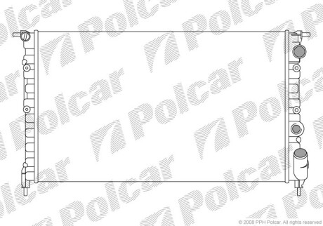 Радиаторы охлаждения - (7700795175) Polcar 602108A4