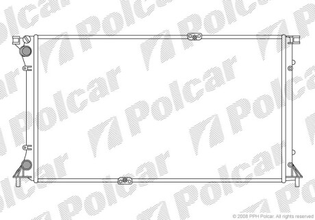 Радиаторы охлаждения - Polcar 602608-4