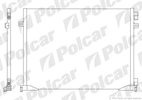 Радиаторы кондиционера - (8200465490) Polcar 6027K8C3S