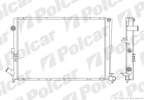 Радиатор двигателя - Polcar 603208A2