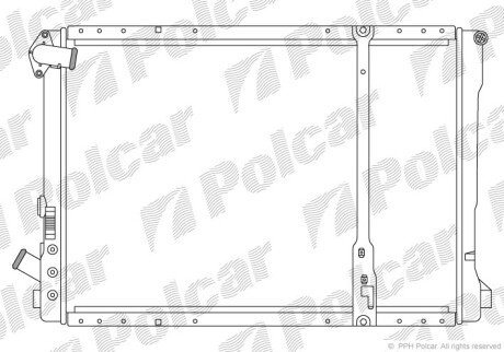 Радиаторы охлаждения - (7701041957) Polcar 603208A6 (фото 1)