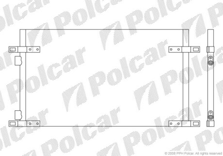 Радиаторы кондиционера - Polcar 6032K8C2S