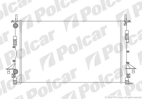 Радиаторы охлаждения - Polcar 603708A1