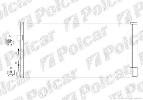 Радиаторы кондиционера - Polcar 6039K8C1