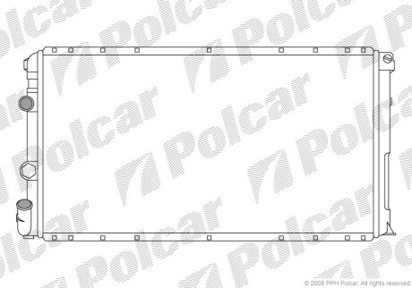 Радиаторы охлаждения - (4501137, 7701046210) Polcar 604108-3