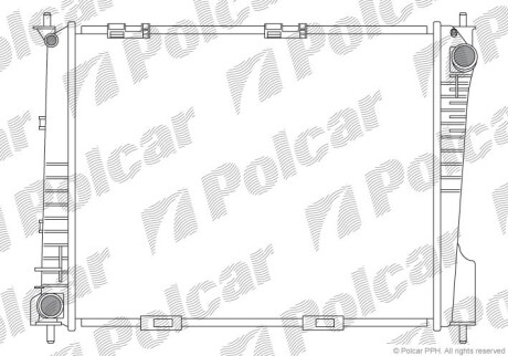 Радиаторы охлаждения - Polcar 605508-2