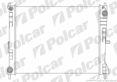 Радиаторы охлаждения - Polcar 605608-1